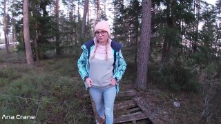 Girlfriend Sucked Dick In Middle of Forest and Swallowed All Cum