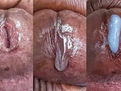 My Massive size Cock was so Wet and full of Cum- Close up Precum Play / BigDickinDaJungle
