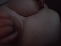 Showing you my tits while I lie in bed