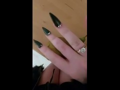Weird nail fetish and pear ... Ellie Louise 
