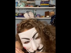 Sexy Anonymous Girl Teen Tiktok Bugs Bunny Challenge heyitshazelxoxo  