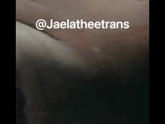 Jaelatheetrans creaming all over Dick 