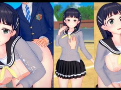 【エロゲーコイカツ！】ソードアートオンライン(SAO) 桐ヶ谷直葉3DCG巨乳アニメ動画[Hentai Game Koikatsu! Kirigaya Suguha(Anime 3DCG Video)