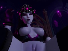Licking the Widowmaker's pussy on Halloween