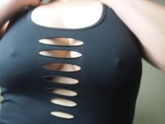 Undressing in black sex dress and toy play | rehotlover83