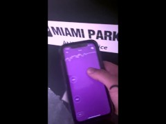 TINDER DATE PLAYS WITH MY LUSH BLUETOOTH TOY AT KOMODO MIAMI