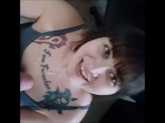 DD Sadie Sucks Dick and Takes Cum On Tits
