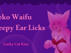 ASMR Sleepy Catgirl Licks Your Ears Until You Fall Asleep