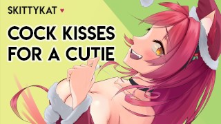 Gentle Femdom Cock Kisses For a Cutie Big stepsis Virgin listener Lipstick kisses