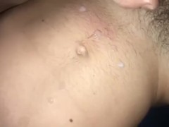 Cumshot on myself with Anal Plug First Time 