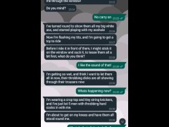 Cheating wife texting her cuckold husband her black gangbang adventure 