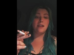 Smoking in the car with my friend 