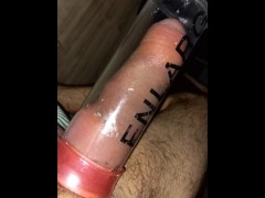 First 30min session pumping penis 