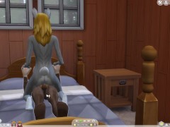 Wolf and Bunny Sims 4 Furry