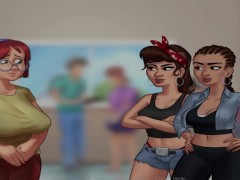 SummertimeSaga - Jerking Off In School Toilet Stall With Girlfriend E1 # 7