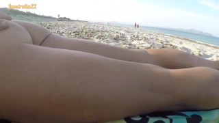 Sex on the beach with a stranger who cums in my mouth, Part I
