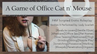 F4M Audio Roleplay - Rival Co-Worker Corners You in the Breakroom - Scripted Gentle FDom