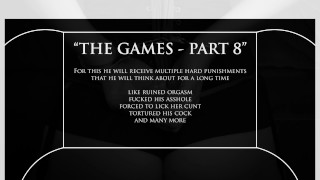 Masked Fantasy Game Part No.8 - ruined, ass fucked, spanked, femdom pegging, post orgasm handjob