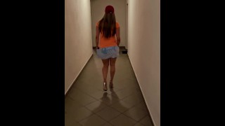 My Best Blowjob Ever in a public elevator with a Young Neighbor with Amazing Body Porn Porn