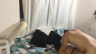 My cock slides into her pussy and she loves it