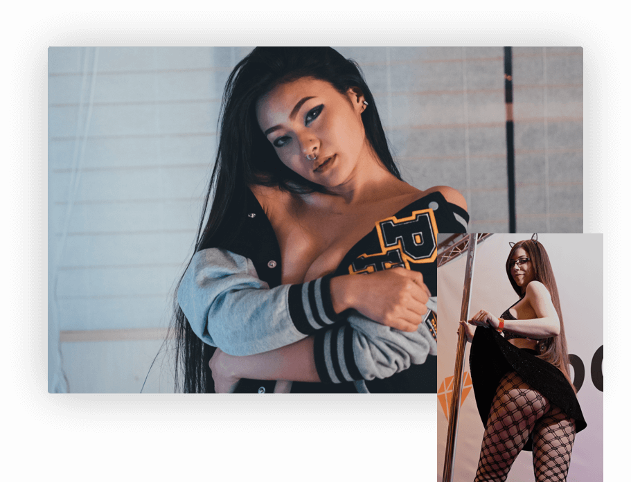 Pornhub Model Program - Promotional banner with two models' images
